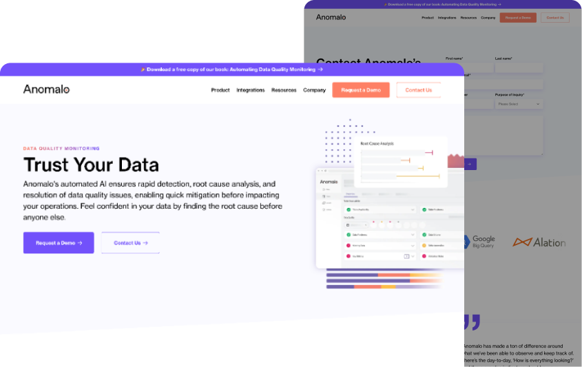 Anomalo Website Design