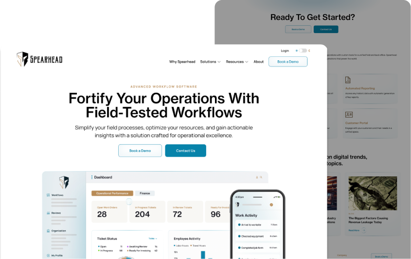 Spearhead Website Design